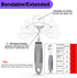 PKPKAUT Bendable/Weighted Spoon for Hand Tremors - Adaptive Handicap Utensil for Parkinsons Patients, Curved