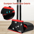 TreeLen Broom and Dustpan Set for Home, Upright Broom and Dustpan Combo Sweep Set