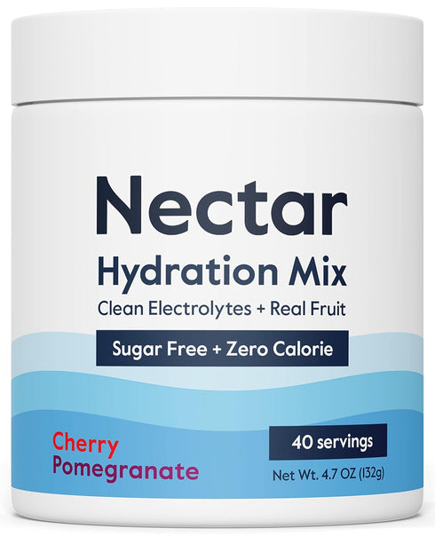 Nectar Sugar Free Electrolytes Powder - Organic Fruit, No Sugar or Calories, Hydration Powder for Rapid Rehydration