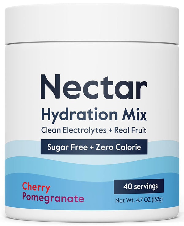 Nectar Sugar Free Electrolytes Powder - Organic Fruit, No Sugar or Calories, Hydration Powder for Rapid Rehydration
