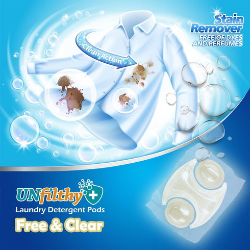 UNfilthy Concentrated Unscented Laundry Pacs - 30