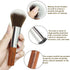 Travel Makeup Brushes Set with Case, 8 Pcs Travel Size Makeup Brush Set for Foundation, Powder, Eyebrow, Eye Shadows,