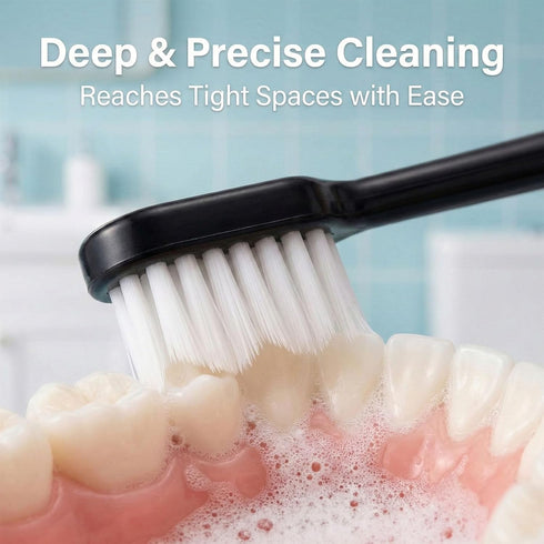 Selene Toothbrush 12,000 (4 Nanobrush Toothbrush, Ultra Soft Bristles - Micro Manual Toothbrush for Sensitive Teeth