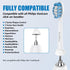 Replacement Toothbrush Heads for Philips Sonicare, 8 Pack, Compatible with Snap-on Handles