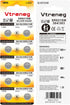 Vtreneg 10 Pack 364 SR621SW 363 164 AG1 1.55V Watch Battery Silver Oxide Battery