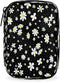 Skerhhux Flower Chrysanthemum Black Pill Case Travel Pill Organizer Weekly 7 Day Portable