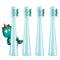 Vekkia Dragon Lord Electric Toothbrush Replacement Heads, 4 Pack, 7X More Plaque Removal, Blue
