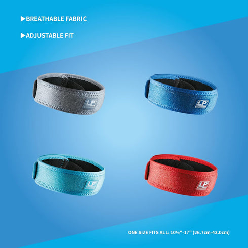 LP SUPPORT Patella Strap for Knee Pain Relief, Tendon Support Brace for Running, Soccer, Tennis, One Size Fits All