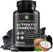 Pure Coconut Activated Charcoal Capsules, 180 Charcoal Pills for Teeth Whitening, Bloating, Body Cleansing, Vegan