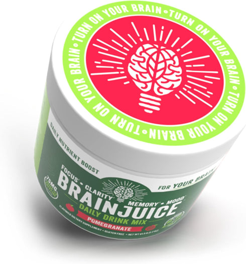 BrainJuice Nootropics Brain Support Supplement, Gluten Free Powder for Energy and Focus, 15 Servings