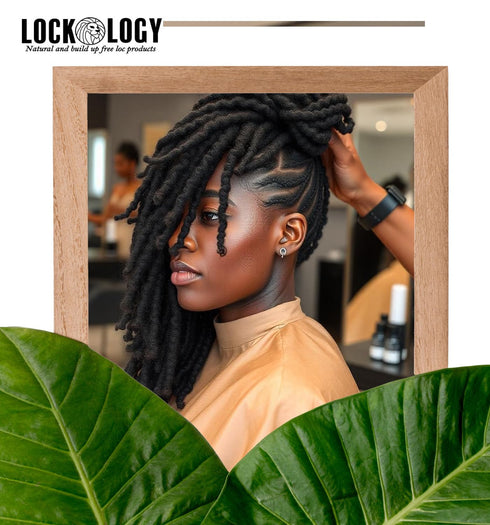Peppermint Tea Tree Loc Oil for Dreads & Locs, Natural Dreadlock Hair Products, Black Owned