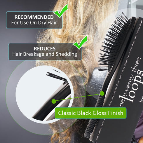 One Twenty Three Loops - RemySoft Professional Grade Loop Brush for Hair Extensions & Wigs