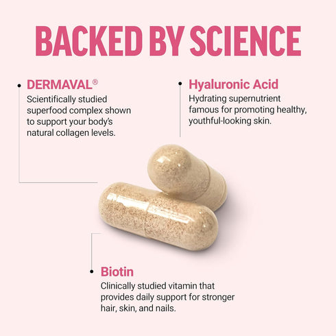 Force Factor Collagen Boosting Superfoods with Biotin, Hyaluronic Acid, Bamboo for Hair, Skin & Nails (60 Vegetable
