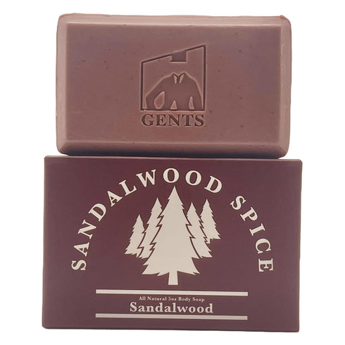 Gents Variety Men's Body Soaps - Moisturizing Bar Soap for Men, Smell Fresh and Clean, Washing Hands & Body, All Skin Types for Bath and Shower (Sandalwood Spice)