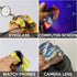 Pack 8PCS Glasses Cleaning Cloth, Family Microfiber Eye Glass Clean Cloths Cleaner Keychain for Eyeglasses, Eyeglasses