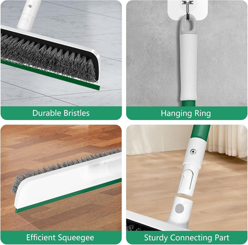 SetSail 12 51-Inch 2 1 Upgraded Large in Wide Floor Scrub Brush with Long Adjustable Handle in Scrape Brush Stiff