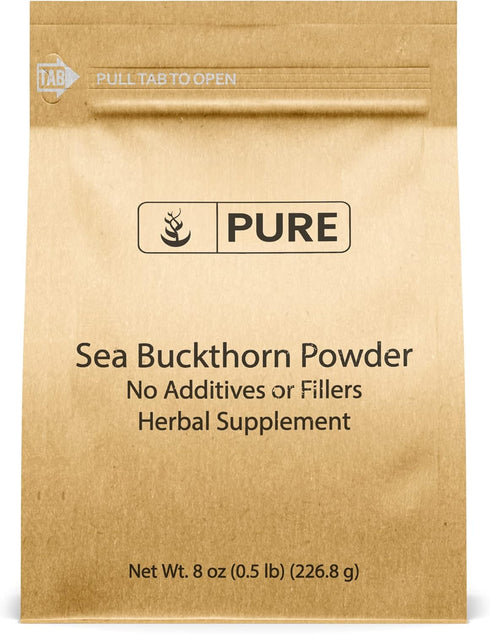 Pure Original Ingredients Sea Buckthorn (8oz) - Traditional Supplement, Tart Berry Taste