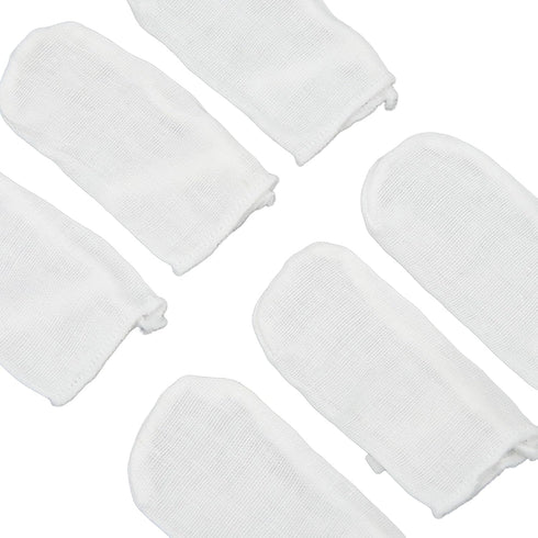 Baby Teeth Cleaning Gauze Finger Cover - 6pcs Soft Gauze Infant Oral Toothbrush for Milk Stain Removal