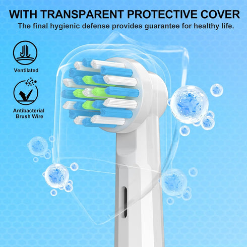 Replacement Heads for Oral B Braun Electric Toothbrush, 16 Pcs for Pro 1000/1500/7500/3000/7000