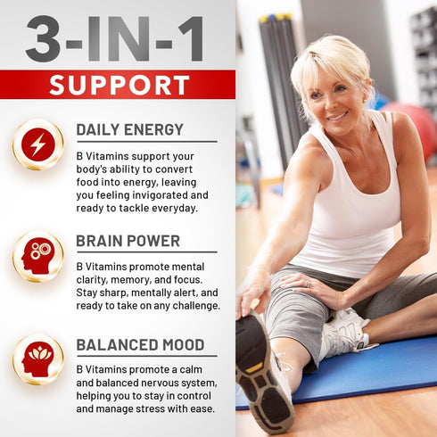 Divine Bounty Super B Complex Vitamins - All B Vitamins Including B12, Support Healthy Energy Metabolism