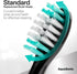 AquaSonic Standard Replacement Brush Heads, Compatible with Many AquaSonic Toothbrush Handles, 2 Pack Black