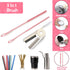 Set Mity rain Silicone Straw Cleaner Brush Includes Straw Cleaner for Stanley Cups, Long Brush and Cup Lid Wash, All