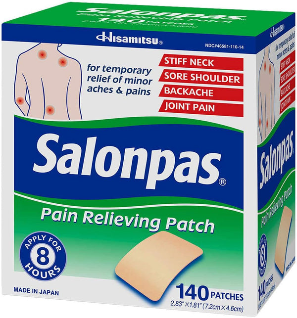 Salonpas Pain Relieving Patch - 140 Patches (2 Pack)