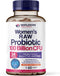 Wholesome Wellness Dr. Formulated Raw Probiotics for Women, 100 Billion CFUs Capsules with Prebiotics
