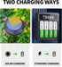 Kruta Rechargeable AA Batteries 12-Pack, 1600mAh 1.2V NiMH High Capacity for Outdoor Solar Lights