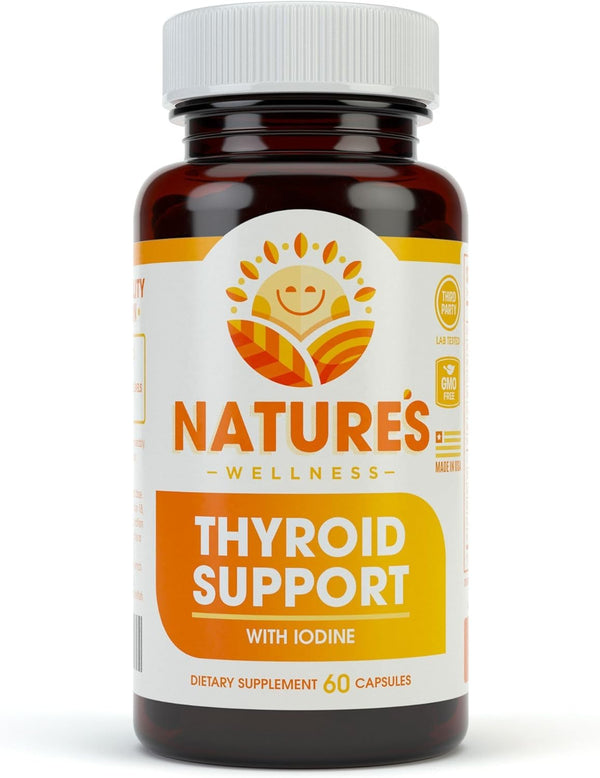 Thyroid Support Complex With Iodine For Energy Levels, Weight Loss, Metabolism, Fatigue