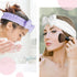 Fmeida Spa Headband and Wristband Set - Light Blue, 3 Pack Spa Night Essentials for Women