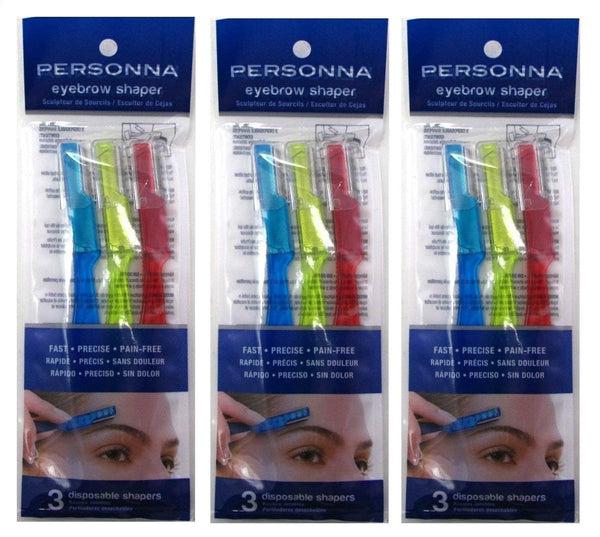 Personna Eyebrow Shaper for Men and Women, 3 Ea (Pack of 3)