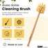 14in Bottle Brush with Extra Long German Beechwood Handle, Strong Hemp Bristles for Cleaning Wide Mouth Jars, Glasses,