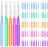 EasyHonor Braces Brush - Cleaner Interdental Toothpick Dental Flossing Head Oral Hygiene Tool (5 Colors, 75pcs)