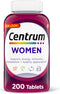 Centrum Multivitamin Tablet for Women, Gluten Free Multivitamin/Multimineral Supplement with Iron, 200 Count