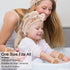 WHAVEL Hairband 3Pcs, Spa Headband and Wristband Set with Cute Bear Ears for Women and Girls (Coffee 01)