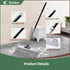 Eyliden Floor Squeegee Scrubber: Soft Floor and Window Squeegee with Telescopic Handle for Bathroom and Kitchen