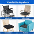 YOUFI Wheelchair Seat Cushion with Waterproof Layer Breathable Cover, High Rebound Memory Foam, Non-Slip Bottom