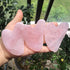 Natural Rose Quartz Gua Sha Massage Tool for Body Skin Facial, Crystal Scraping Board for SPA Therapy