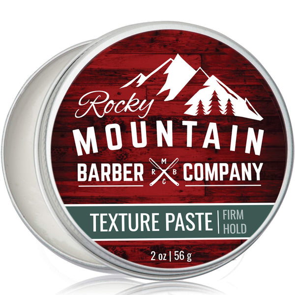 Rocky Mountain Barber Company Hair Paste for Men - Pliable Light-Firm Hold Hair Styling Paste, 2 oz, Shine-Free Matte