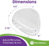 Premium Gel Ball of Foot Cushions - Reusable Clear Gel Metatarsal Pads for Foot Pain Relief - 1/4 Inch - 2 Pair