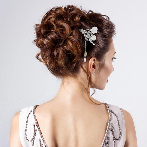 Waydress 3 Pieces Chinese Hair Stick, Japanese Hairpin Hair Chopsticks for Women, Vintage Pearl Rhinestone