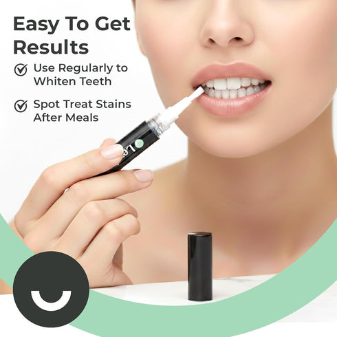 Portable Teeth Whitening Gel Wand - Enamel Safe Treatment for Coffee Stains