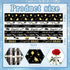 Hying 8 Rolls 2024 Graduation Ribbons for Wrapping Gifts, Congratulations Grosgrain Ribbons for Graduation Decoration DIY Party, 3/8"/ 2" X 24 Yards Class of 2024 White Black Ribbon for Graduation