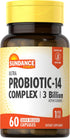 Sundance Probiotic-14 Complex | 60 Capsules with 3 Billion Active Cultures, Non-GMO and Gluten Free Supplement