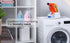 Skywin Efficient Laundry Detergent Liquid Holder, White - Drip Tray and Storage for Laundry Room