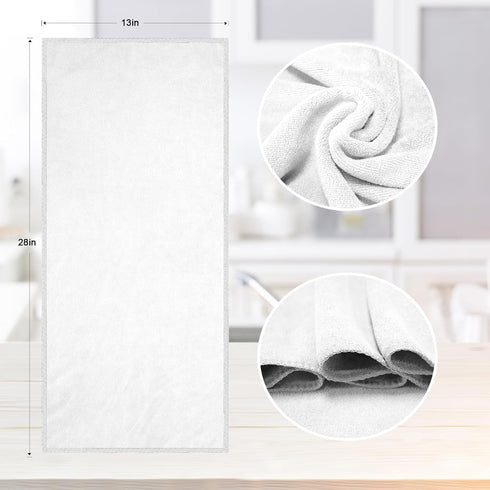 kimteny 13x28 Inches 400 (8 Pack, Kitchen Cloth Dish Towels, GSM Premium Dishcloths, Super Absorbent Coral Velvet