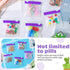 24 Pieces Zippered Pill Pouch Set, Reusable Translucent Medicine Organizer, Purple