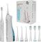 Altego Ultra Sonic Electric Toothbrush for Adults, Dental Oral Irrigator Water Flosser Cordless Combo Set,