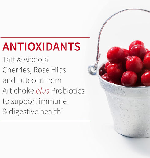 Garden of Life Quercetin Probiotic & Uric Acid Support - 60 tablets - with Tart Cherry, Vitamin C from Organic Acerola,